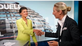 Weidel vs Wagenknecht💥Dr Alice Weidel dominiert TV Duell💙 [upl. by Ashla185]