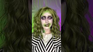 hi 👋i’ll be your guide🪲 makeupshorts halloweencostume beetlejuicemakeup halloweenmakeuplook [upl. by Judas]