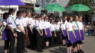 NYFTE sing quotByker Hillquot at Bromyard Folk Festival 2023 [upl. by Theis]