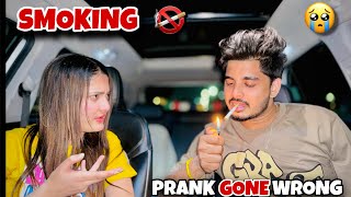 Smoking 🚬 Prank On My Girlfriend 🤯  Prank Gone Wrong 😤 [upl. by Ilrac]