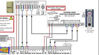 branchement electrique dinterphone 1 [upl. by Anear]