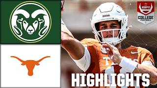 Texas Longhorns vs Colorado State Rams  Full Game Highlights  ESPN College Football [upl. by Barina]