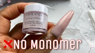 ANOTHER ACRYLIC NAIL HACK with NO MONOMER  Acrylic Powder with Nail Glue  IT WORKED [upl. by Lessur]