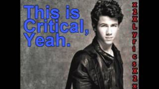 Critical  Nick Jonas  Lyrics On Scren [upl. by Alegre]