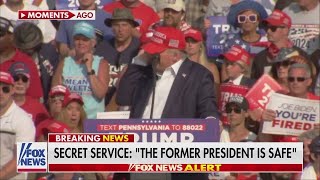 WATCH Moment Trump appears to be shot at rally [upl. by Charmine]