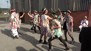 Ledbury Morris dance quotDilwyn followed by Clee Hillquot at Bromyard Folk Festival 2023 [upl. by Aihseket]