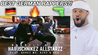 ARAB REACTION TO GERMAN RAP BY 187 Strassenbande  HaifischNikez Allstars LEGENDARY [upl. by Greggs412]