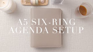 A5 6Ring Agenda 2023 Setup  Filofax [upl. by Zetrok]