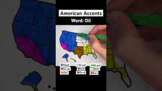 American Accents United States 🇺🇸 usa unitedstates map geography states accent [upl. by Most]