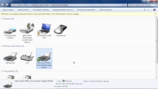 How to Set Default Printer in Windows 7 [upl. by Yrrok]