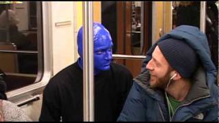 Blue Man Group åker tunnelbana Stockholm Subway 2010 [upl. by Ande]