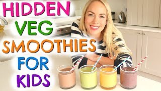 4 HEALTHY BREAKFAST SMOOTHIES  BREAKFAST DRINKS FOR KIDS [upl. by Atsejam920]