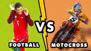 MOTOCROSS VS FOOTBALL  HD [upl. by Eagle333]