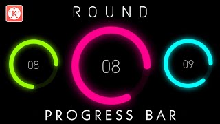 KINEMASTER ROUND PROGRESS BAR ANIMATION 🔥 Tutorial [upl. by Nyasuh]