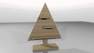 Steigerhouten Kerstboom Maken [upl. by Kevon75]