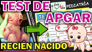 TEST DE APGAR RECIÉN NACIDO  GuiaMed [upl. by Nylikcaj761]