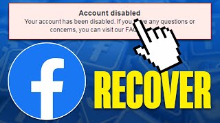 How To Recover Disabled Facebook Account 2024 [upl. by Beckett]