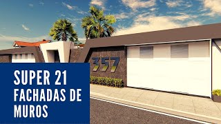 TOP 21 SUPER FACHADAS DE MURO PARA SUA INSPIRAÇÃO [upl. by Seravart]