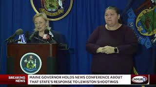 Maine governor holds news conference regarding mass shootings investigation [upl. by Enelear]