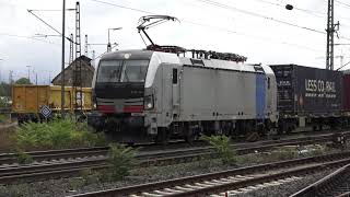 Ecco Rail 6193 141 mit Containers bei der Einfahrt Aschaffenburg Hbf [upl. by Chemosh411]