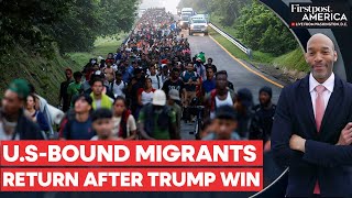 Mexico Migrants Abandon Caravan to the US After Donald Trump Wins  Firstpost America [upl. by Kay236]