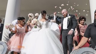 The groom meets his bride Khadijeh Mehajer in the most lavish way LEBANESE WEDDING [upl. by Esihcoc]