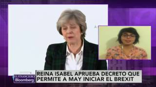 La reina Isabel firma la Ley del Brexit [upl. by Derdle813]