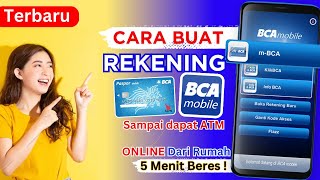 Cara Buka Rekening BCA Online Sampai Berhasil Dapat Kartu ATM  Lewat Mobile Banking BCA [upl. by Sari]