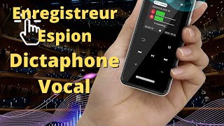 Enregistreur vocal espion 16 Go Dictaphone vocal numérique HD Tactile Music Vidéo Youtube pour 35€ [upl. by Supple141]