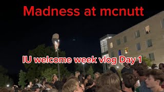 IU Welcome Week Day 1 Vlog Madness at Mcnutt [upl. by Pejsach]