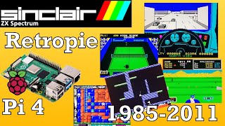 Raspberry Pi 4 ZX Spectrum Old and Newish games test 19852011 [upl. by Aggappe]