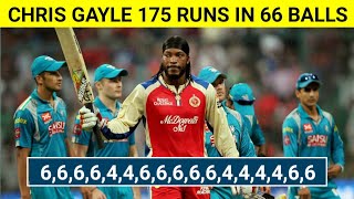 Chris Gayle 175 in 66 Balls  Full Highlights  IPL 2013 RCB vs PWI [upl. by Ierna]