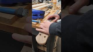 Cutting and gluing a scarf joint guitarbuild customguitar guitar [upl. by Asum]