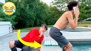 Funny PRANKS on TWIN BROTHER for 24 HOURS [upl. by Eelirak]