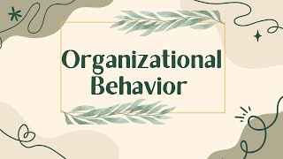 Organizational Behavior Chapter 6 Leadership Individual Assignment [upl. by Ediva]