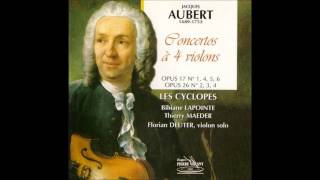 Jacques Aubert 16891753 Concertos for 4 Violins and Bc Les Cyclopes [upl. by Vasileior]