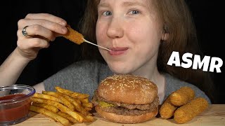 ASMR DOUBLE CHEESEBURGER MUKBANG Collab With DitBoom ASMR EATING SOUNDS [upl. by Alphonsine]