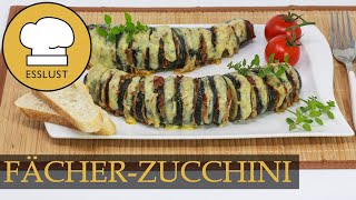 Überbackene FÄCHERZUCCHINI [upl. by Savart798]