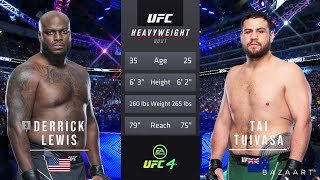 DERRICK LEWIS VS TAI TUIVASA FULL FIGHT UFC 271 [upl. by Keemahs]