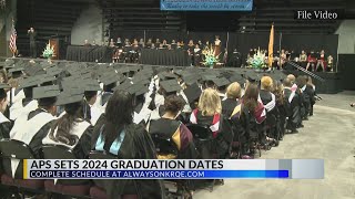 APS announces 2024 high school commencement dates [upl. by Tallulah]