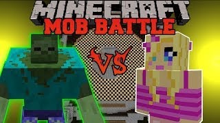 MUTANT ZOMBIE VS GIRLFRIEND  Minecraft Mob Battles  Mutant Creatures and Girlfriend Mods [upl. by Thorn940]