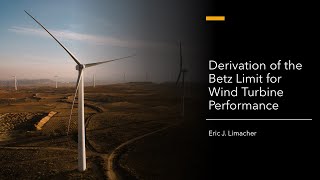 Deriving the Betz Limit of Wind Turbine Performance [upl. by Sculley]