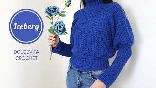 TUTORIAL MAGLIONE ALLUNCINETTO quotICEBERGquot  TURTLENECK SWEATER [upl. by Anayad]