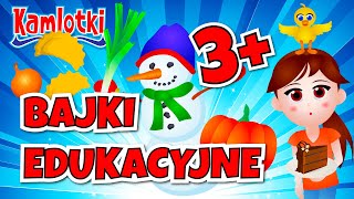 Bajki edukacyjne dla 3 latka ⛄🍰🐥 [upl. by Sackman]