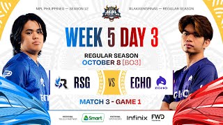 MPL PH S12  W5D3  RSG vs ECHO  GAME 1 [upl. by Aicssej]