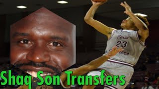 Shaquille O Neal Son Transferring from Texas Southern Stop Giving Stars Out [upl. by Noell]