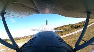 fms GERMAN HENSCHEL HS 123 BIPLANE on bored footage [upl. by Edmon]