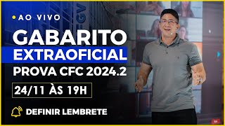 Gabarito extraoficial prova do CFC  CFC 20242 [upl. by Reiser328]