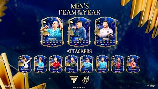 LANZAMIENTO MUNDIAL de los TOTY Team of the Year en FC 24 Atacantes [upl. by Anitnelav477]