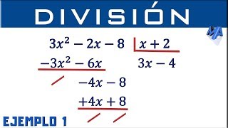 División de polinomios  Ejemplo 1 [upl. by Nahtanha57]